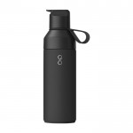 Botella de acero inoxidable reciclado con apertura doble 500m Ocean Bottle color negro