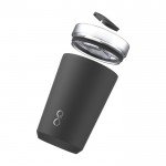 Vaso térmico de acero inoxidable reciclado 350ml Ocean Bottle color negro segunda vista
