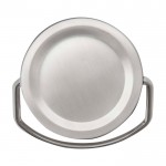 Botella de acero inoxidable reciclado ideal para agua 500ml color blanco tercera vista