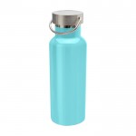 Botella de acero inoxidable reciclado ideal para agua 500ml color turquesa