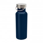 Botella de acero inoxidable reciclado ideal para agua 500ml color azul marino