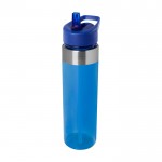 Botella de agua hecha de tritán con boquilla abatible 650ml color azul