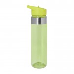 Botella de agua hecha de tritán con boquilla abatible 650ml color verde lima vista lateral