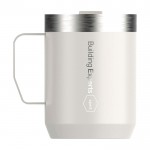 Taza de camping de acero inox reciclado 236ml Stanley Everyday color beige vista impresa logo 2
