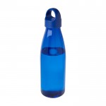 Botella de agua de plástico reciclado con asa de transporte 800ml color azul real