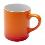 Taza de cerámica con efecto degradado en color de 330ml color naranja