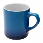 Taza de cerámica con efecto degradado en color de 330ml color azul real