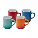 Taza de cerámica con efecto degradado en color de 330ml color azul real segunda vista varios colores