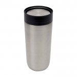Vaso térmico de acero inoxidable con apertura pulsador 350ml color plateado tercera vista