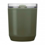 Vaso térmico de plástico reciclado con diseño sencillo 180ml segunda vista frontal