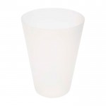 Vaso translúcido de plástico reutilizable con acabado mate 300ml color translúcido