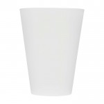 Vaso translúcido de plástico reutilizable con acabado mate 300ml color translúcido segunda vista frontal
