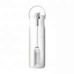 Botella térmica de acero inoxidable con filtro y tapa desmontable 1L LARQ Swig Top color blanco tercera vista