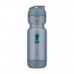 Shaker de plástico con mezclador incluido 800ml Mepal Shaker color azul vista impresión tampografía