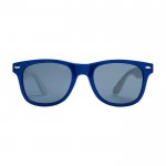 Gafas de sol a dos colores color azul real segunda vista frontal