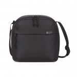 Bolsa térmica portátil de material reciclado de capacidad 9 latas color negro