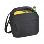 Bolsa térmica portátil de material reciclado de capacidad 9 latas color negro segunda vista