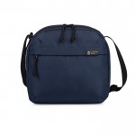 Bolsa térmica portátil de material reciclado de capacidad 9 latas color azul marino