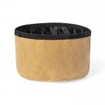 Bowl plegable de papel reciclado laminado para mascotas 1.3L color marrón claro primera vista