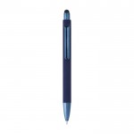 Bolígrafo lujoso con acabado mate y pintura brillante tinta azul color azul primera vista