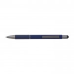 Bolígrafo de aluminio con mango de papel enrollado tinta azul color azul cuarta vista