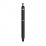 Bolígrafo de aluminio y latón con detalles brillantes tinta azul color negro quinta vista
