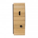 Altavoz inalámbrico 5.0 de bambú con carga solar Solar Bamboo color marrón quinta vista
