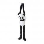 Panda de peluche con velcro en las manos y etiqueta con logo color multicolor segunda vista