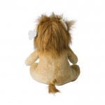 León de peluche con etiqueta personalizable y ojos bordados color beige cuarta vista