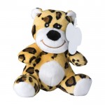 Leopardo pequeño de peluche con etiqueta y ojos bordados color multicolor primera vista