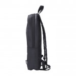 ”Mochila para portátil de RPET 600D con bolsillo frontal 15””” color negro cuarta vista