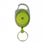 Original llavero mosquetón clip extensible color verde lima segunda vista frontal