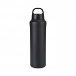 Botella térmica acero inoxidable reciclado resistente al sudor 740ml color negro
