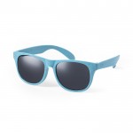 Gafas de sol hechas de caña de trigo con lente negro UV400 segunda vista