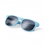 Gafas de sol hechas de caña de trigo con lente negro UV400 quinta vista