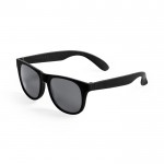 Gafas de sol hechas de caña de trigo con lente negro UV400 color negro primera vista
