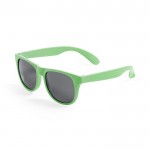 Gafas de sol hechas de caña de trigo con lente negro UV400 color verde primera vista