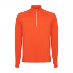 Sudadera técnica de poliéster reciclado 200 g/m2 Roly Direct Estambul color naranja oscuro segunda vista