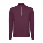 Sudadera técnica de poliéster reciclado 200 g/m2 Roly Direct Estambul color burdeos segunda vista