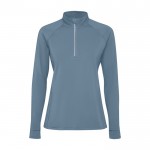 Sudadera técnica ecológica para mujer 200 g/m2 Roly Direct Estambul color azul grisáceo segunda vista
