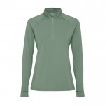 Sudadera técnica ecológica para mujer 200 g/m2 Roly Direct Estambul color verde oliva segunda vista