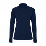 Sudadera técnica ecológica para mujer 200 g/m2 Roly Direct Estambul color azul marino segunda vista