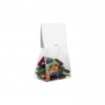 Bolsa de caramelos de regaliz con cabecera personalizable 50g color transparente segunda vista