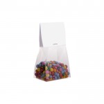 Bolsa de mini chocolates con cabecera personalizable 50g color transparente segunda vista