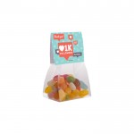 Bolsa de surtido de Jelly Beans con cabecera personalizable 50g color transparente