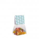 Bolsa de surtido de Jelly Beans con cabecera personalizable 50g color transparente vista principal