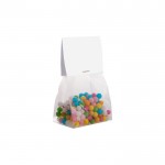 Bolsa de caramelos sabor fruta con cabecera personalizable 50g color transparente segunda vista