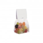 Bolsa de mix de gominolas con cabecera personalizable 100g color transparente segunda vista