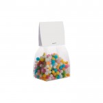 Bolsa de caramelos sabor fruta con cabecera personalizable 100g color transparente segunda vista