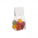 Bolsa de gominolas azucaradas con cabecera personalizable 100g color transparente segunda vista